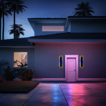 Outdoor LED Wall Light in Linear Minimalist Design