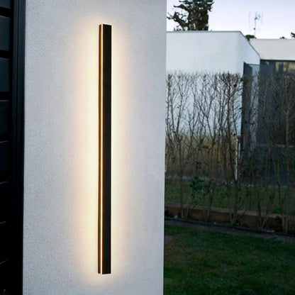 Outdoor LED Wall Light in Linear Minimalist Design