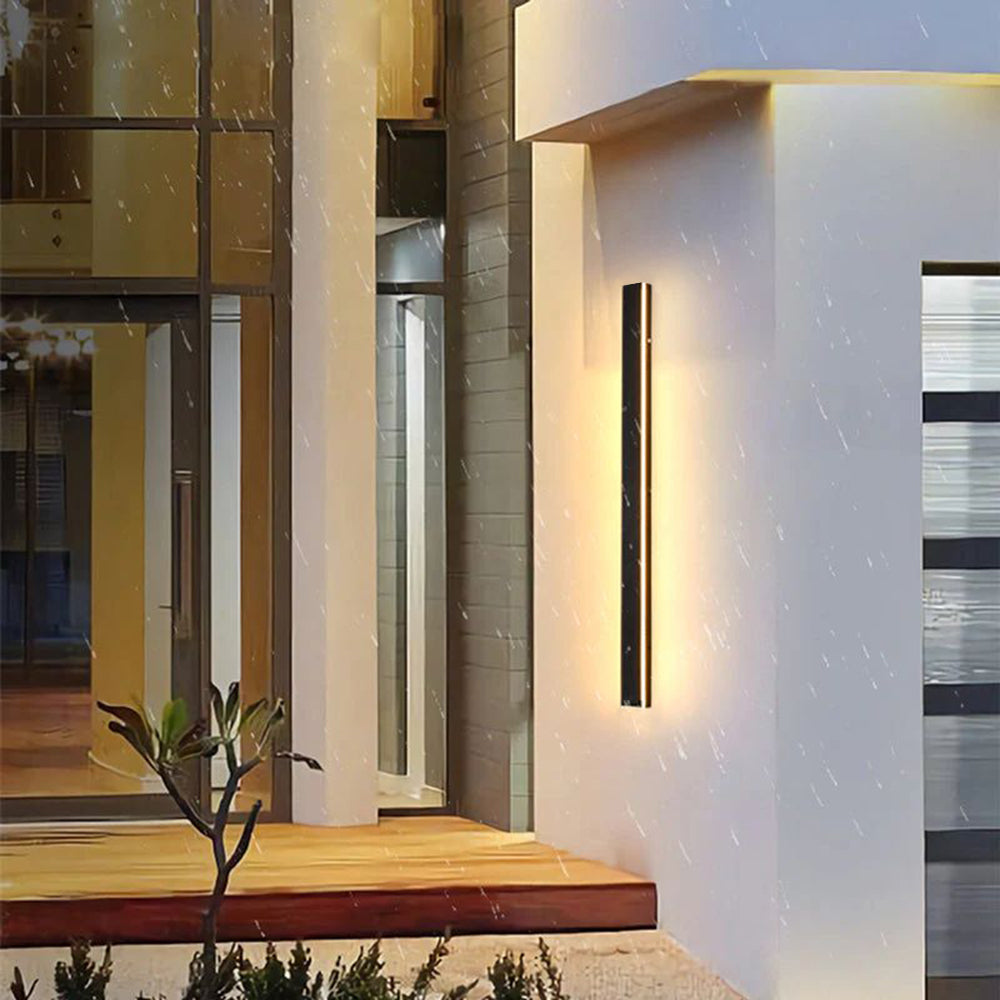 Outdoor LED Wall Light in Linear Minimalist Design