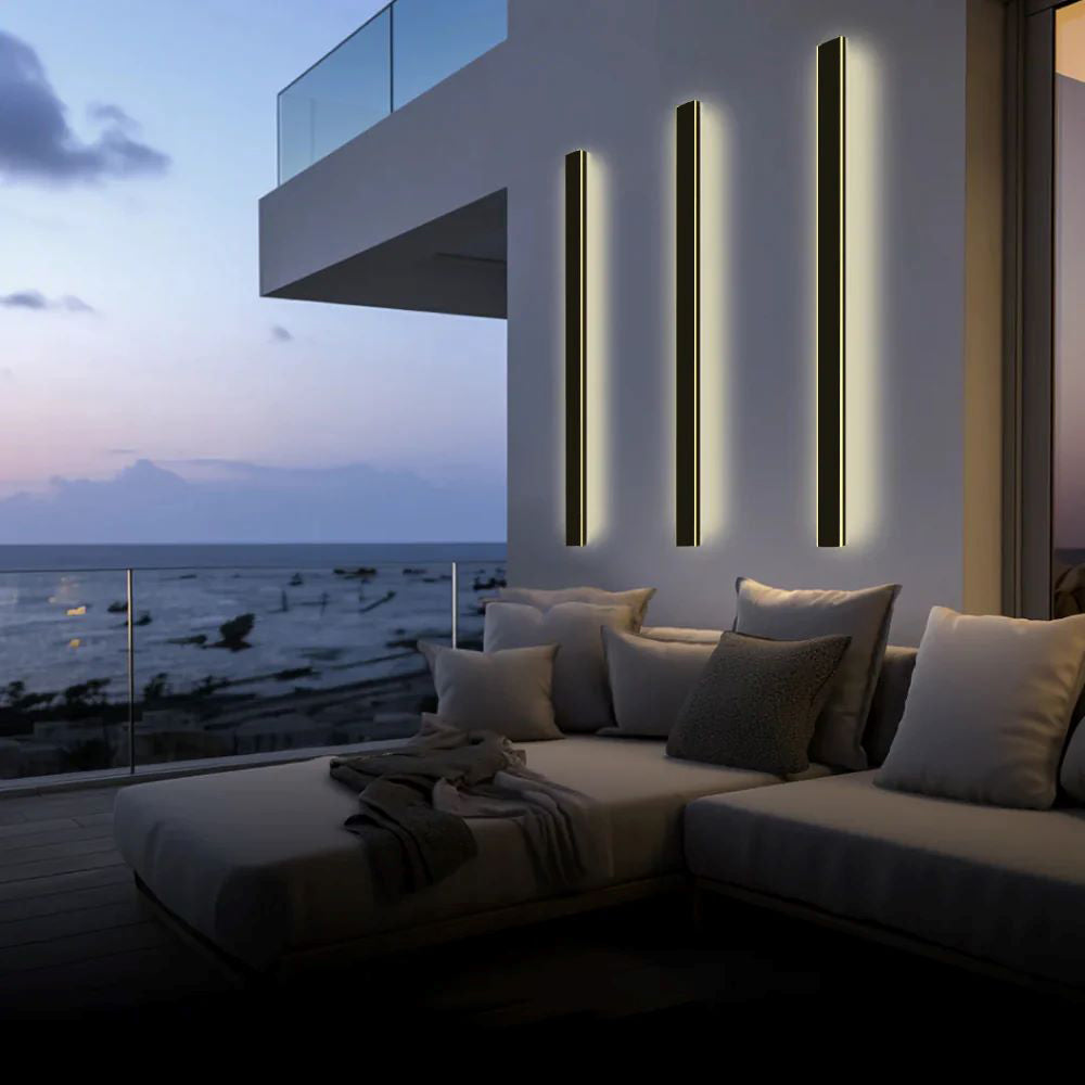Outdoor LED Wall Light in Linear Minimalist Design