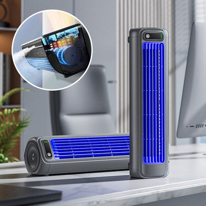 Compact Cooling Unit – Rechargeable Air Conditioner with 12-Hour Battery