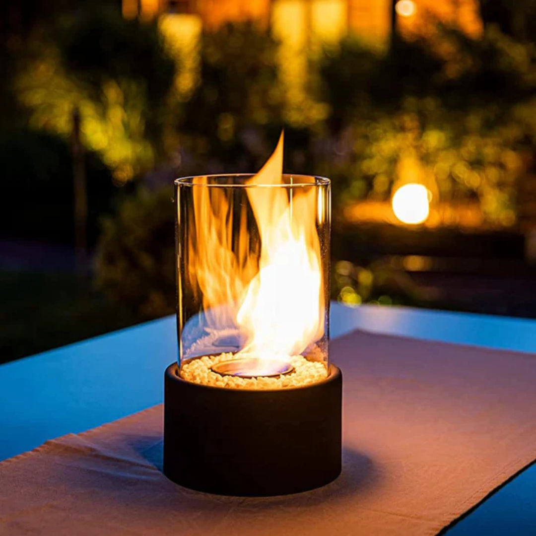 Indoor and Outdoor Bioethanol Fireplace Lamp - Smokeless Design
