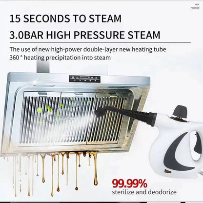 Portable Steam Cleaner with 4 Nozzles - Quick Heating for Thorough Cleaning