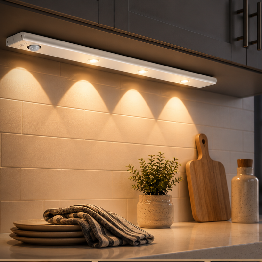 Motion Sensor Magnetic LED Light for Under Cabinet Use