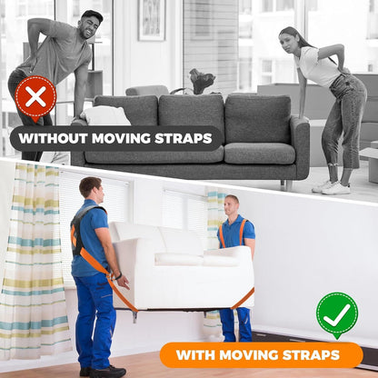 ErgoLift Furniture Moving Straps – Adjustable & Supportive