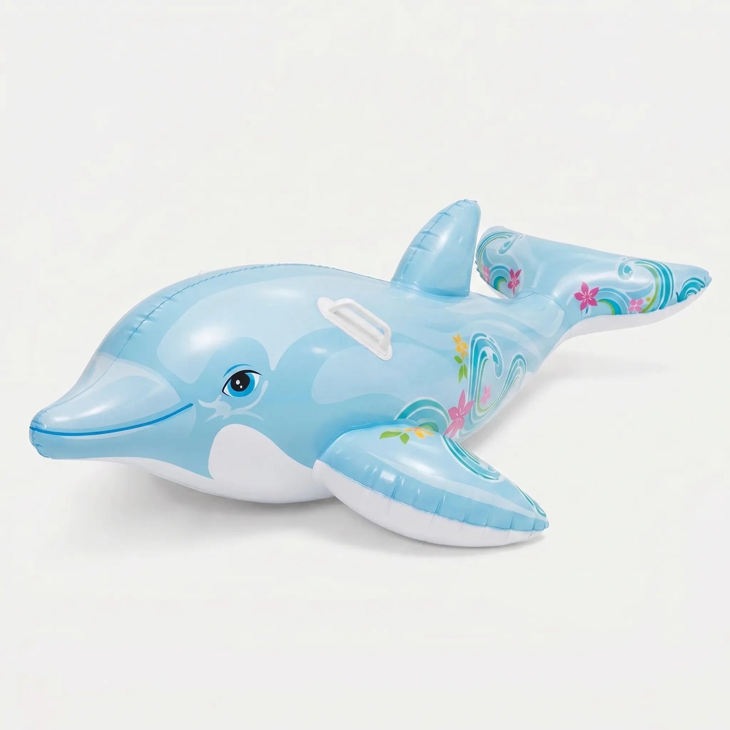 Animal-Shaped Inflatable Pool Float with Integrated Grab Handles