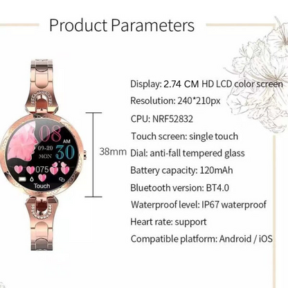 Sleek Activity Tracker – Heart Rate Monitoring Water-Resistant Smartwatch