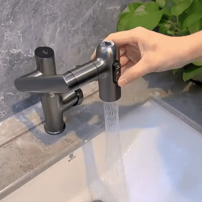 Temperature Display Kitchen Faucet – 360° Adjustable Modern Style