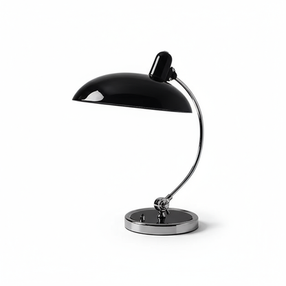 Curved Arm Desk Lamp in Scandinavian Minimalist Style