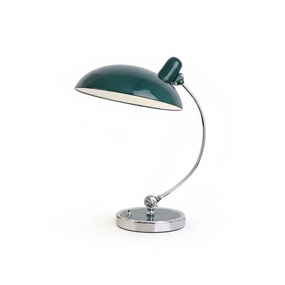 Curved Arm Desk Lamp in Scandinavian Minimalist Style