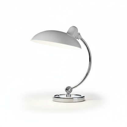 Curved Arm Desk Lamp in Scandinavian Minimalist Style
