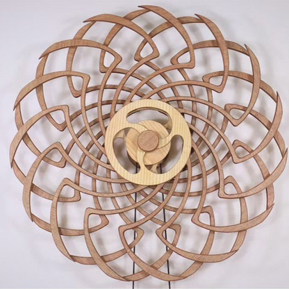 Unique Kinetic Wooden Sculpture – Handcrafted Motion Home Decor Gift