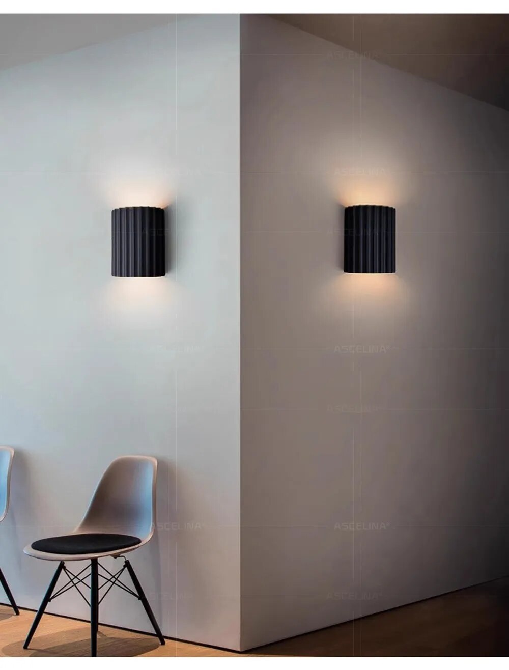 LED Wall Light Fixture with Distinctive Resin Artwork – Contemporary Design