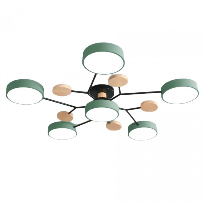Round LED Ceiling Fixture in Mid-Century Style