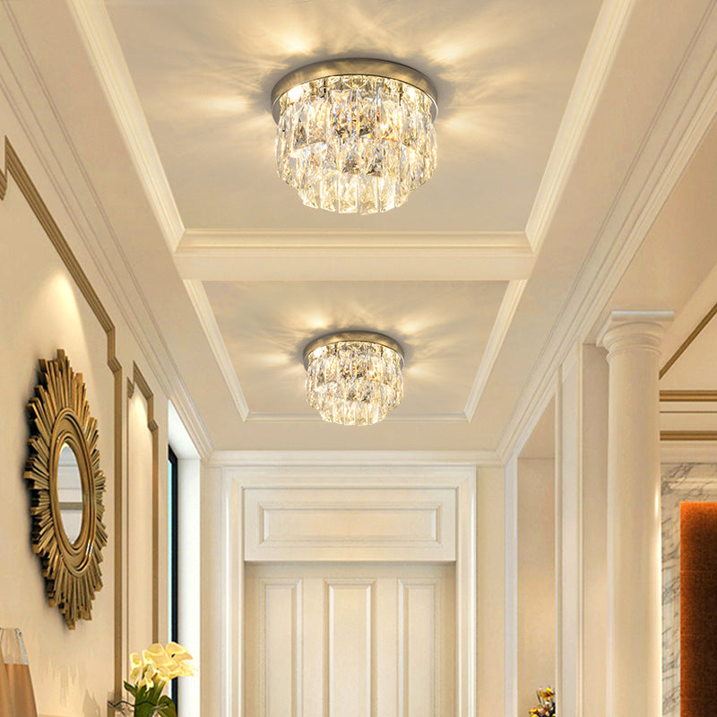 Ceiling Light Fixture in Art Deco Style with LED Illumination