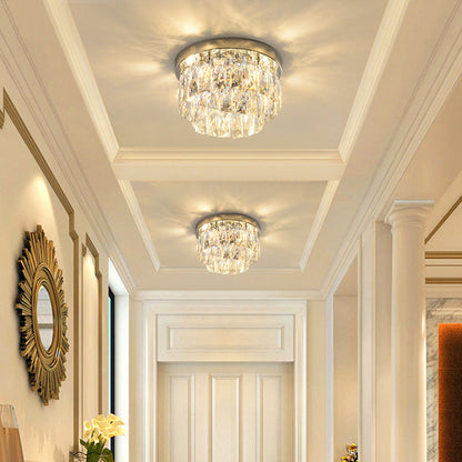 Ceiling Light Fixture in Art Deco Style with LED Illumination