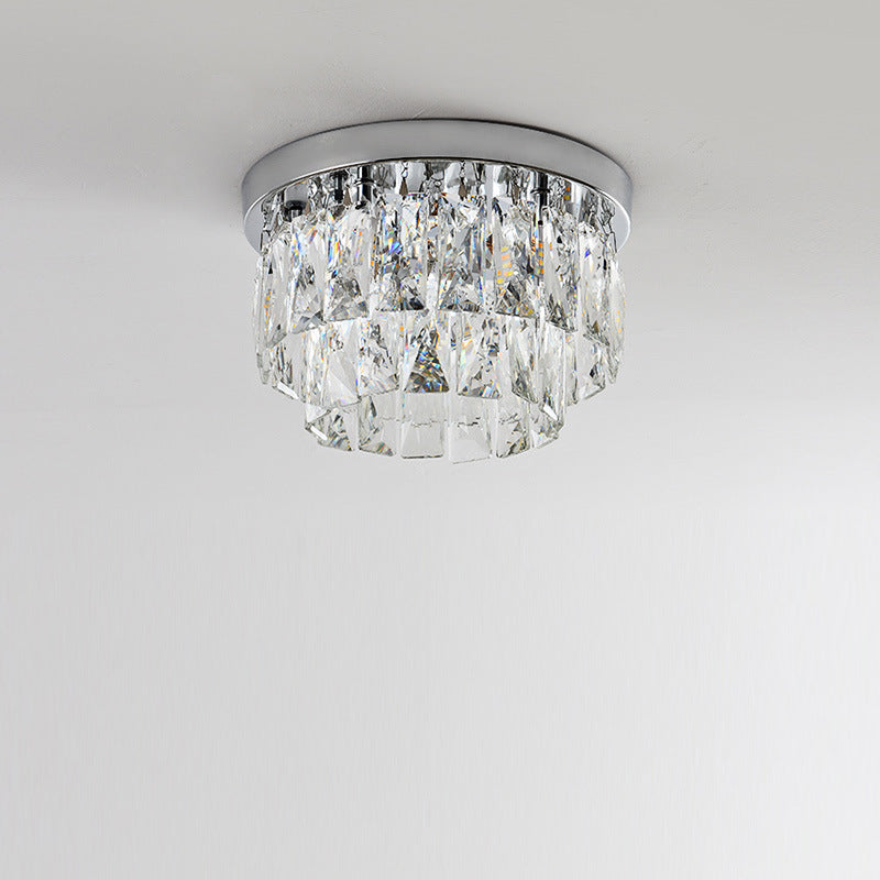 Ceiling Light Fixture in Art Deco Style with LED Illumination
