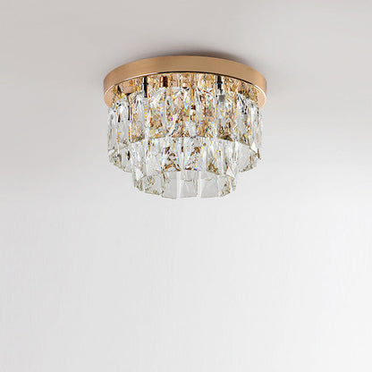 Ceiling Light Fixture in Art Deco Style with LED Illumination