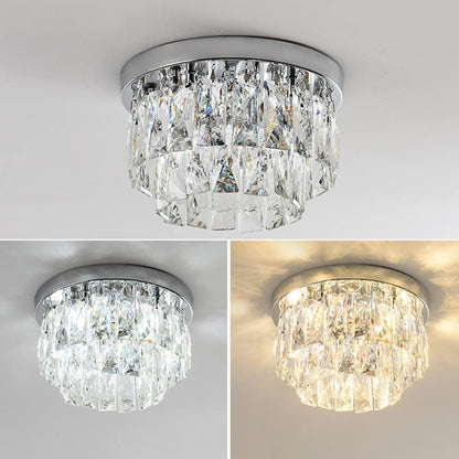 Ceiling Light Fixture in Art Deco Style with LED Illumination