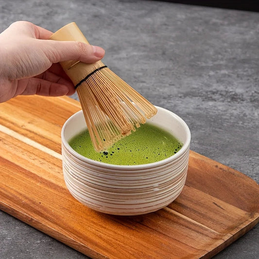 6-Piece Pottery Whisk Set for Perfect Matcha Tea Preparation