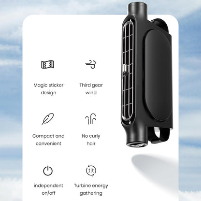 Bladeless Car Fan with USB – Adjustable 3-Speed Cooling System