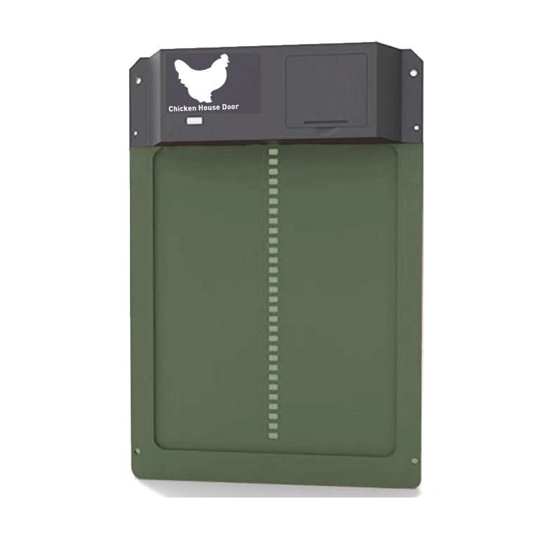 Light-Sensing Weather-Resistant Chicken Coop Door for Convenient Entry