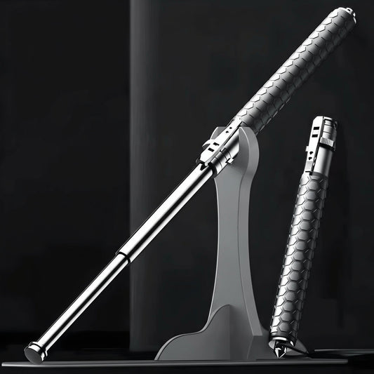 Adjustable Ergonomic Walking Stick for Self-Defense with Quick-Deploy Function