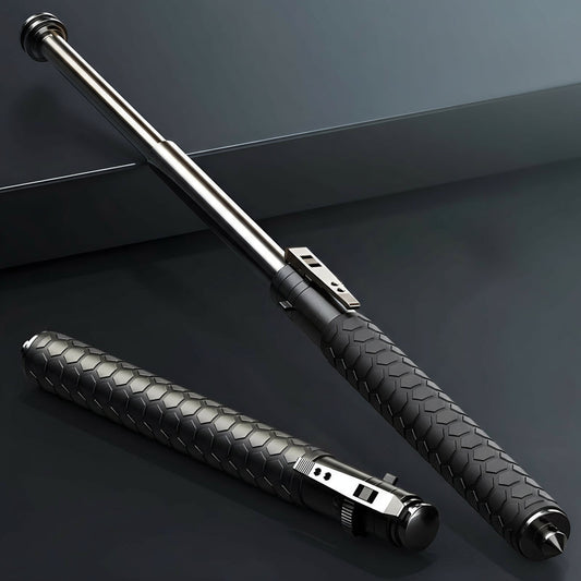 Adjustable Ergonomic Walking Stick for Self-Defense with Quick-Deploy Function