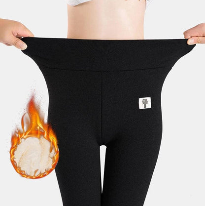 High Waisted Thermal Leggings for Women – Fleece Lined Ankle Length for Winter