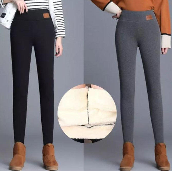 High Waisted Thermal Leggings for Women – Fleece Lined Ankle Length for Winter