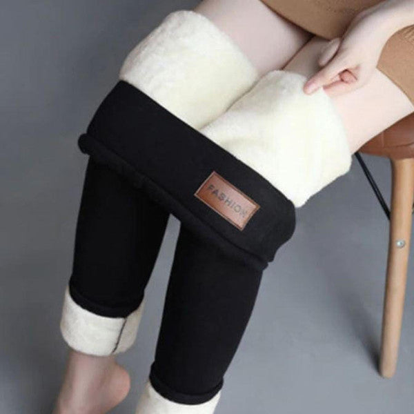 High Waisted Thermal Leggings for Women – Fleece Lined Ankle Length for Winter