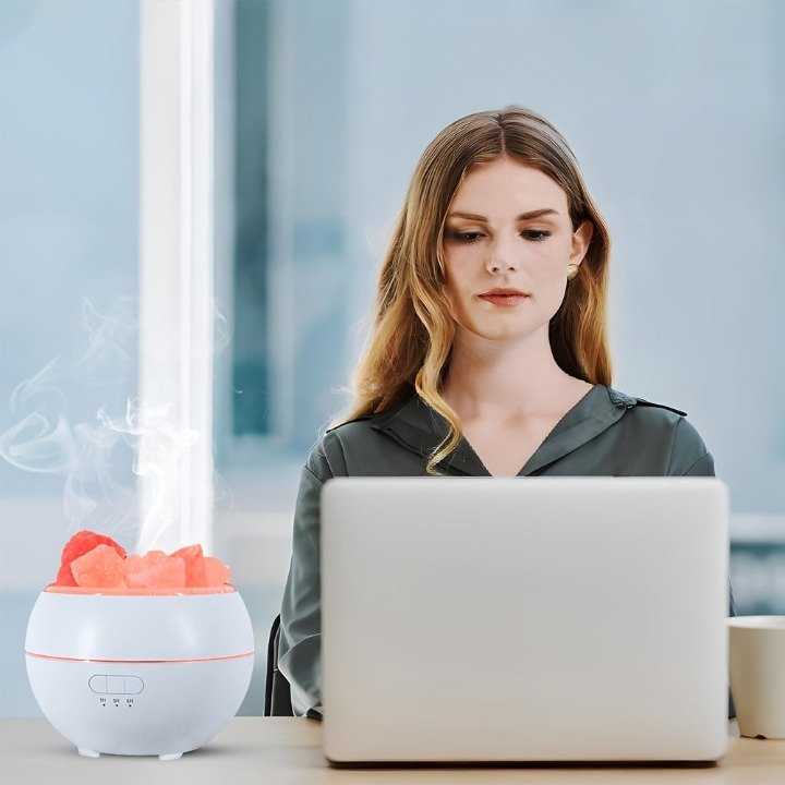 Salt Lamp and Aroma Diffuser – 3 Functions in One Device