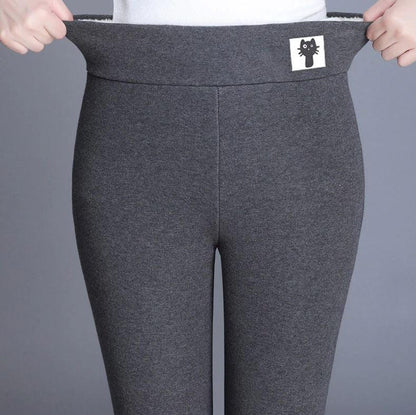 High Waisted Thermal Leggings for Women – Fleece Lined Ankle Length for Winter