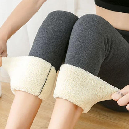 High Waisted Thermal Leggings for Women – Fleece Lined Ankle Length for Winter