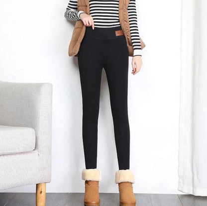 High Waisted Thermal Leggings for Women – Fleece Lined Ankle Length for Winter