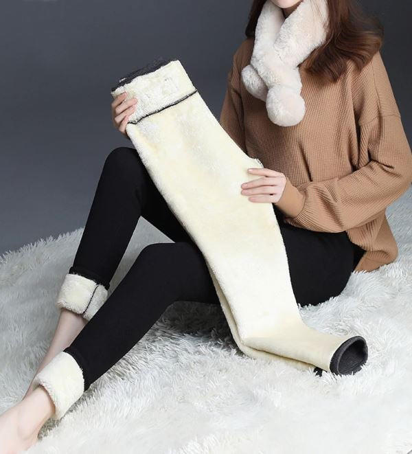 High Waisted Thermal Leggings for Women – Fleece Lined Ankle Length for Winter