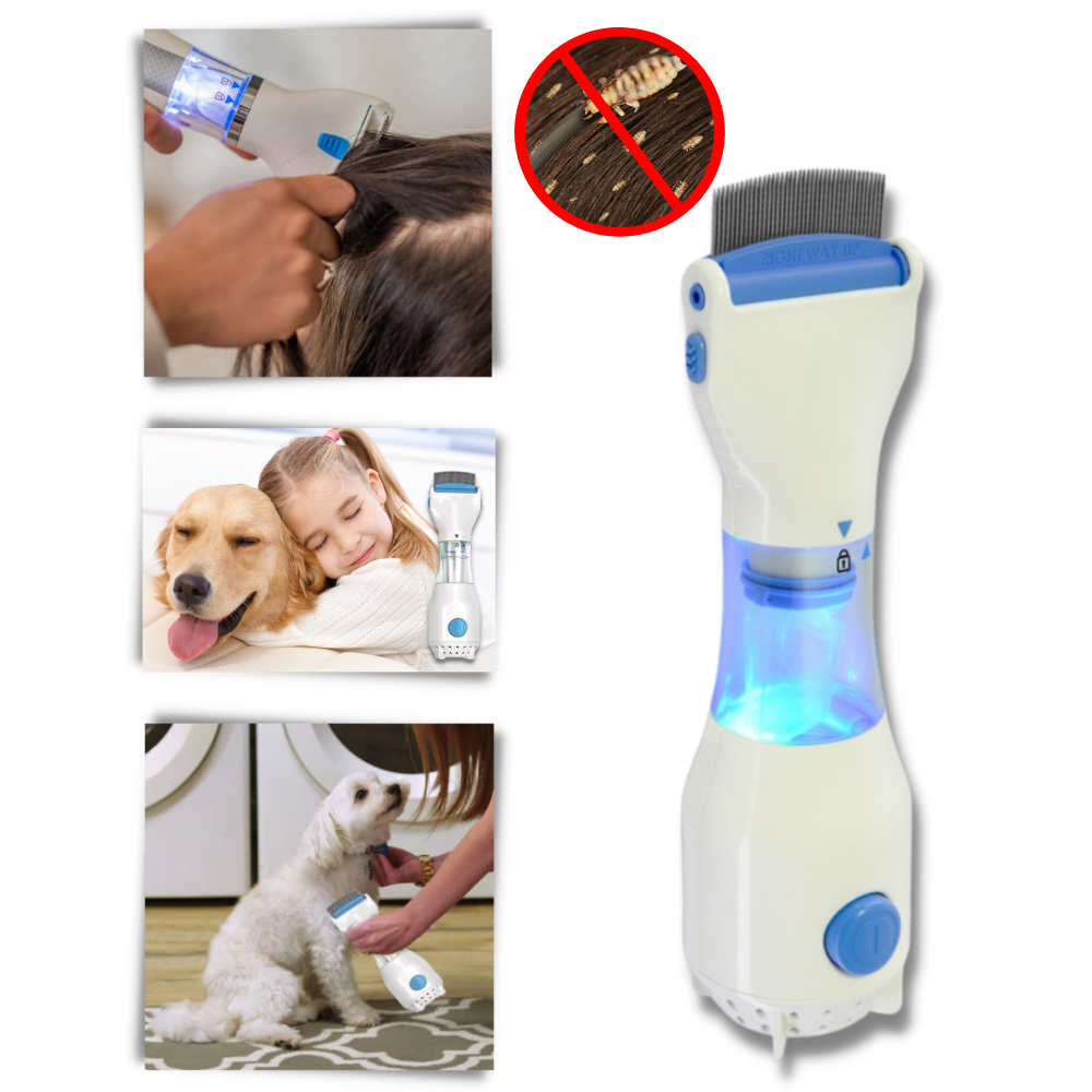 Gentle Electric Lice Remover with Comfort Grip and Easy Disposal