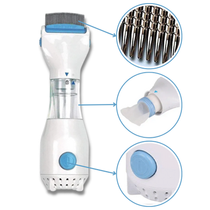 Electric Lice Comb for Kids, Adults, and Pets - Gentle Hair Brush, Easy to Clean
