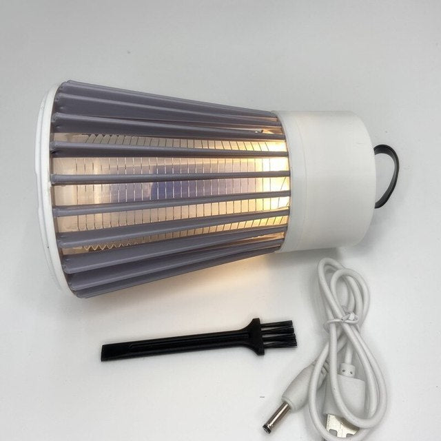 UV Light Mosquito Zapper Lamp with Electric Shock Grid - 6 Hour Use