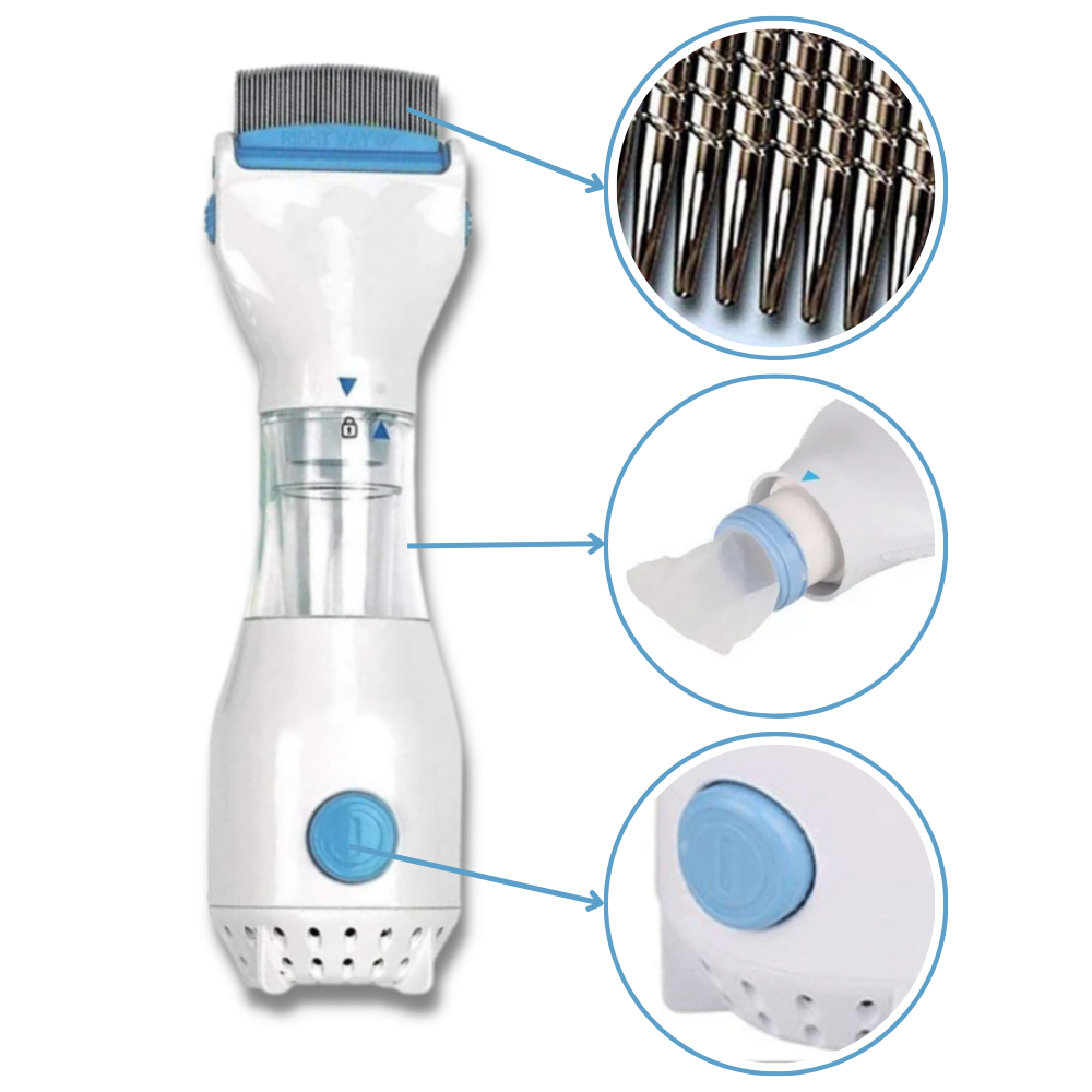 Gentle Electric Lice Remover with Comfort Grip and Easy Disposal