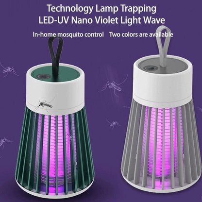 UV Light Mosquito Zapper Lamp with Electric Shock Grid - 6 Hour Use