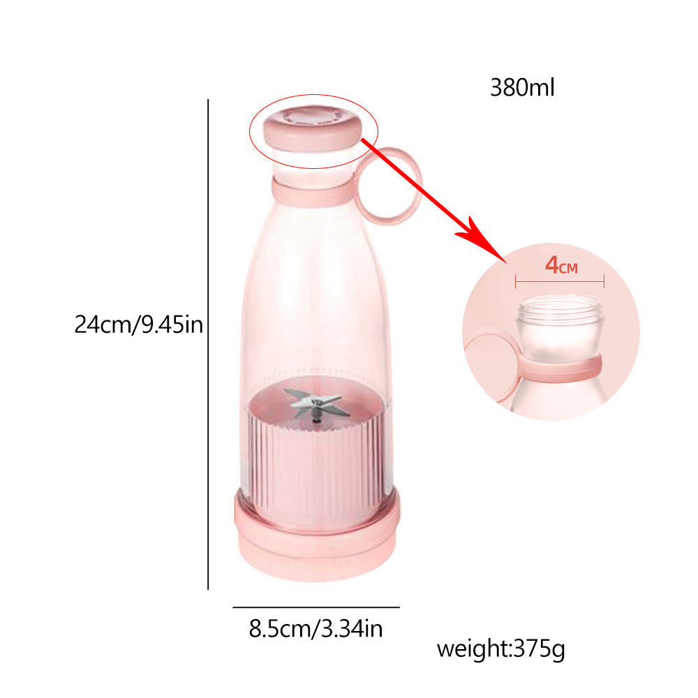 Rechargeable Smoothie Maker with Stainless Steel Blades, 350ml