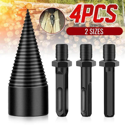 Effortless Log Splitting Drill Bit for Fast Firewood Prep