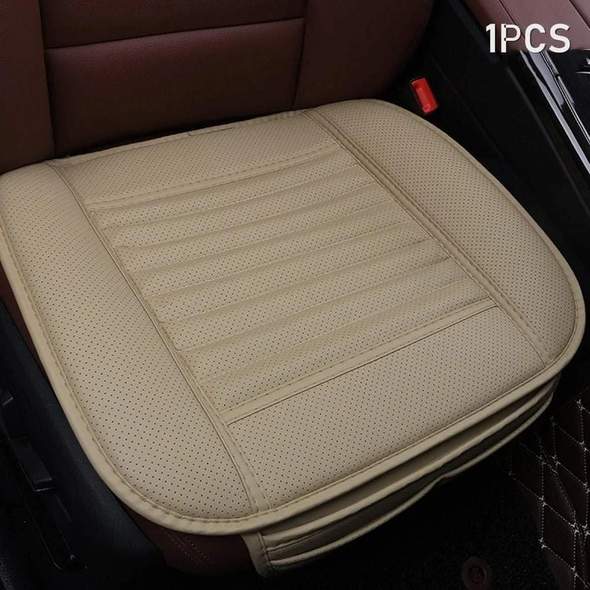Bamboo Charcoal Car Seat Cushion – Leather Look Odor Eliminator