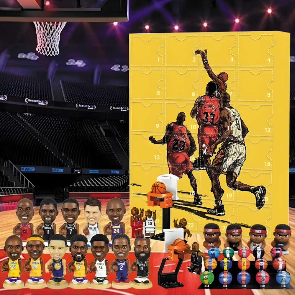 Basketball Advent Calendar – Mini Figure Collector Set for Daily Surprises