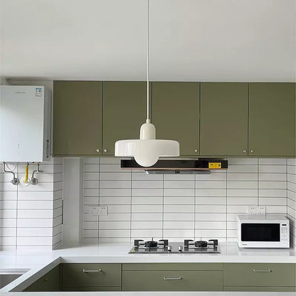 Two-Tone Pendant Light in Coastal Transitional Design