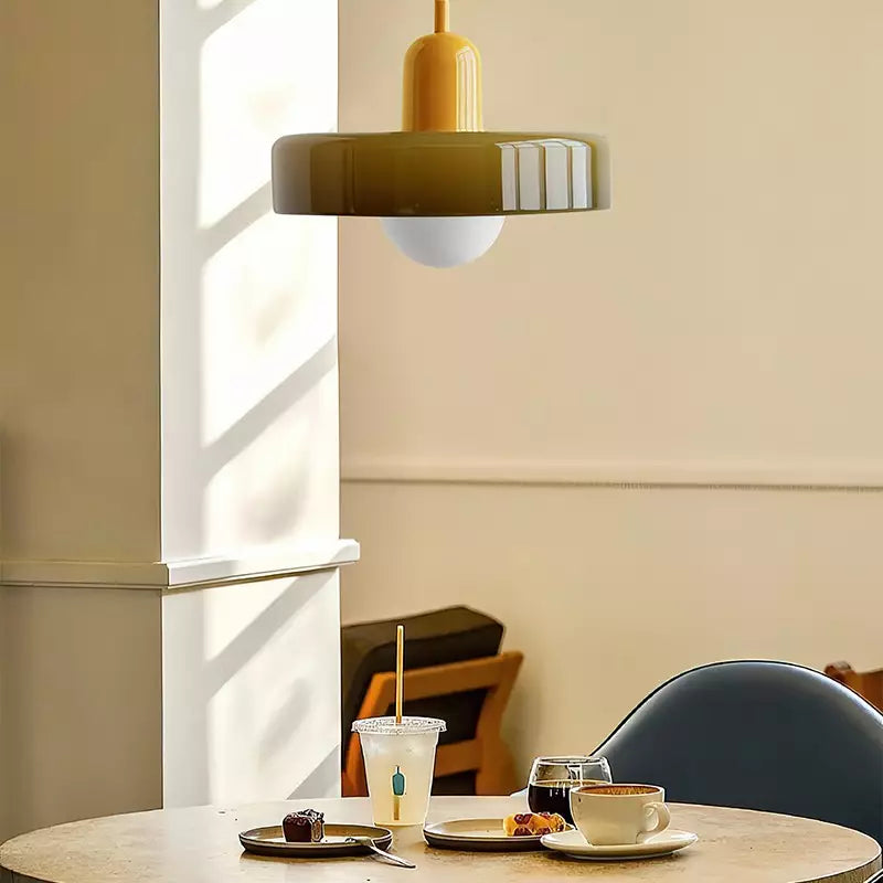 Two-Tone Pendant Light in Coastal Transitional Design