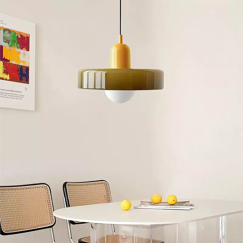 Two-Tone Pendant Light in Coastal Transitional Design