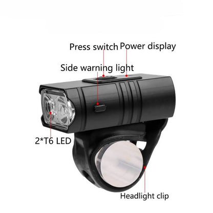 Illuminate Your Ride: 1000 Lumen Front and Rear Bicycle Light Set