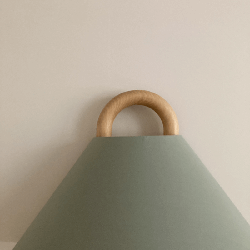 Beechwood Design Wall Light Fixture in Solid Wood, Modern Style